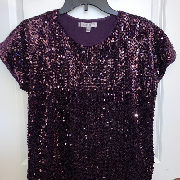 Purple Sequin Shirt - Picture 3 of 3